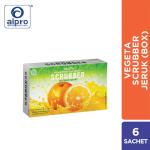 Vegeta Scrubber Jeruk 6S Sabut Cuci Piring Dengan Aroma Jeruk